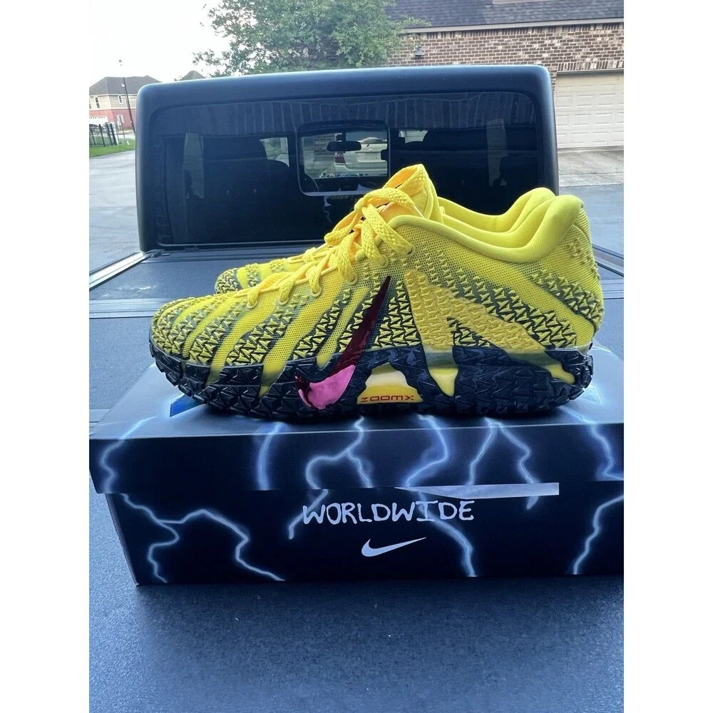 Nike Ja 3 'Let Me Be Ja' Yellow/University Red Shoes Men's size 12.5, HF2793-702
